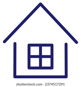 Outline home line icons isolated on a white background. House icons sign  Eps 10. Vector illustration.