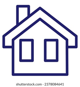 Outline home line icons isolated on a white background. House icons sign  Eps 10. Vector illustration.