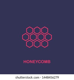 Outline honeycomb icon.honeycomb vector illustration. Symbol for web and mobile