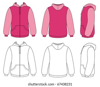 Outline hoodie illustration