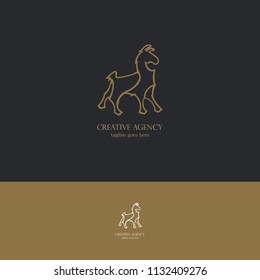 outline horse logo