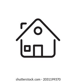 icono de la casa de esquema, adecuado para web, aplicación, etc