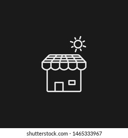 Outline house vector icon. House illustration for web, mobile apps, design. House vector symbol.