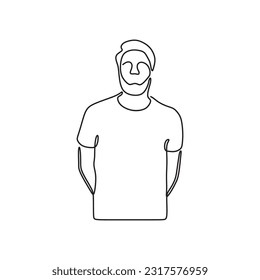 a outline human graphic conceptual draw