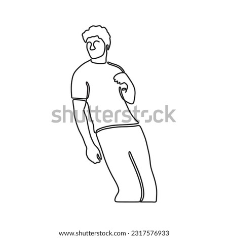 a outline human graphic conceptual draw