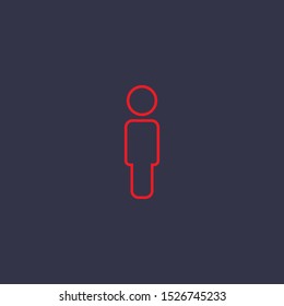 Outline human icon.human vector illustration. Symbol for web and mobile