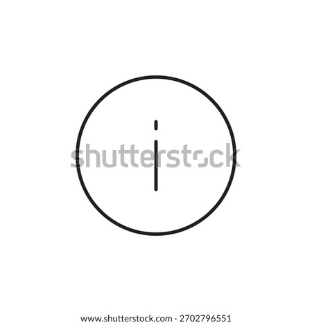 Outline 'i' circle icon for help or accessing information details.