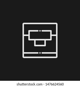 Outline ice box vector icon. Ice box illustration for web, mobile apps, design. Ice box vector symbol.