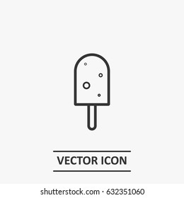 Outline ice cream   icon illustration vector symbol