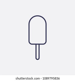 Outline ice cream icon illustration,vector dessert sign,sweet symbol