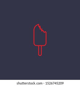 Outline ice cream  icon.ice cream  vector illustration. Symbol for web and mobile