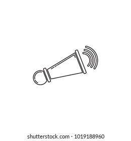 an outline icon about the horn