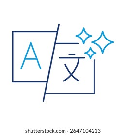 Outline icon of AI Generated Image. Digital Artwork, Visual Design, Image Creation, Automated Art, Machine Learning, AI-Powered Creative Visuals. Outline style