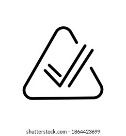 Outline Icon of Approve. Elements For Mobile Concept And Web Apps. Thin Line Vector Icons For Website Design And Development, App Development. Premium Quality