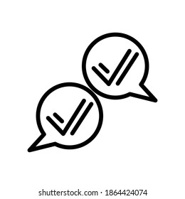 Icono de esquema de aprobación. Elementos Para Concepto Móvil Y Aplicaciones Web. Iconos De Vector De Línea Delgada Para Diseño Y Desarrollo De Sitios Web, Desarrollo De Aplicaciones. Calidad premium