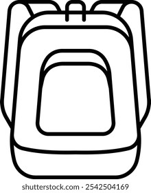 the Outline Icon of backpack