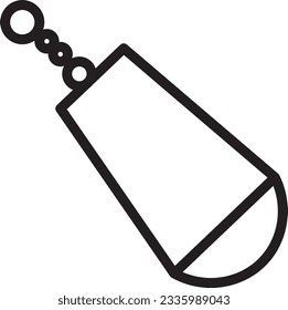 outline icon bait ball hook