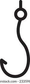 outline icon bait beach hook