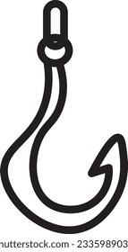 outline icon bait catch fish