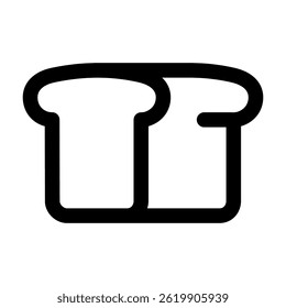 Outline icon of bakery or dessert