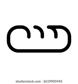 Outline icon of bakery or dessert