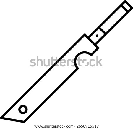 Outline Icon of Buster Sword from Final Fantasy VII
