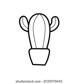 Outline icon of a Cactus