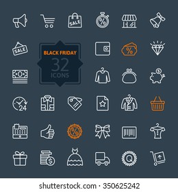 Outline icon collection - Black Friday Big Sale