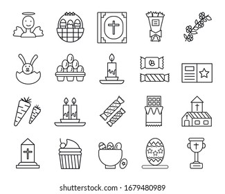 Outline icon collection - Flower and Gardening