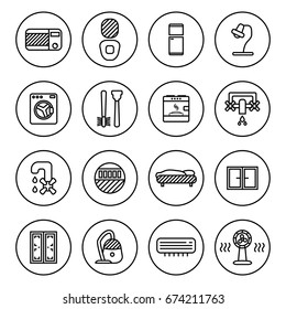 Outline icon collection, household appliances