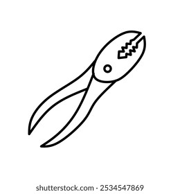 Icono de contorno de un tema de construcción