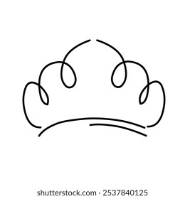 Outline icon of a crown
