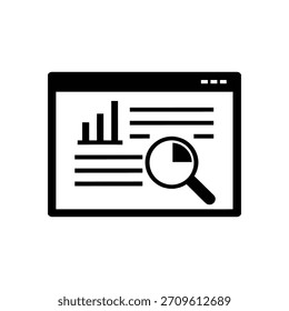Panel de análisis de Búsqueda de datos de Outline Icon