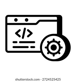 Icono de contorno que representa un ajuste de App