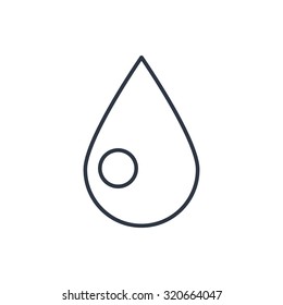 outline icon of drop