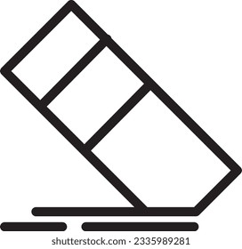 outline icon eraser text write