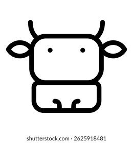 Outline icon of farm or rural activity