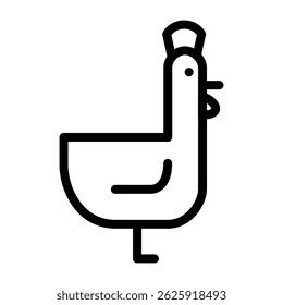 Outline icon of farm or rural activity