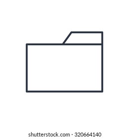 outline icon of folder 