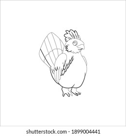 Outline icon grouse animal design