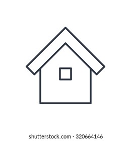 outline icon of house