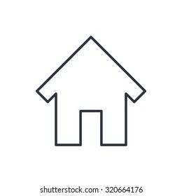 outline icon of house