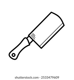 Outline icon of a kitchen set