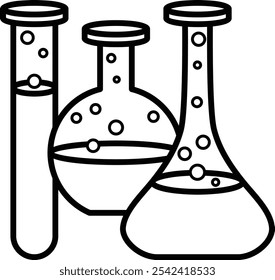 o ícone de estrutura de tópicos do equipamento de laboratório