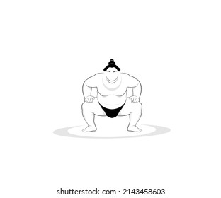 outline icon logo design sumo