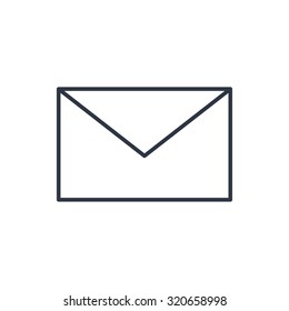 outline icon of mail 