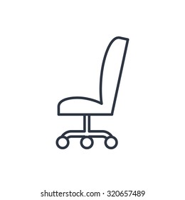 outline icon of office chair 