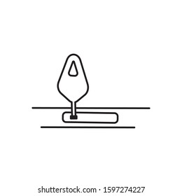 Outline icon Opening sim card. Vector eps 10.