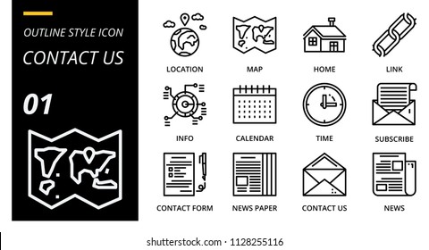 outline icon pack for designers and developers. Icons for social media, social network, communication,contact us, digital marketing, for websites and mobile websites and apps.