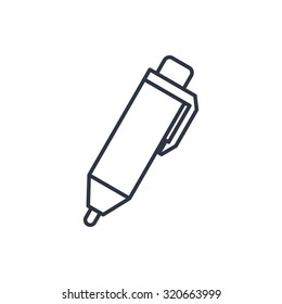 outline icon of pen